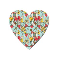 Flower Fruit Star Polka Rainbow Rose Heart Magnet by Mariart