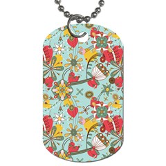 Flower Fruit Star Polka Rainbow Rose Dog Tag (one Side)