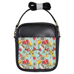 Flower Fruit Star Polka Rainbow Rose Girls Sling Bags by Mariart