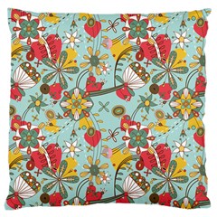 Flower Fruit Star Polka Rainbow Rose Large Cushion Case (two Sides)