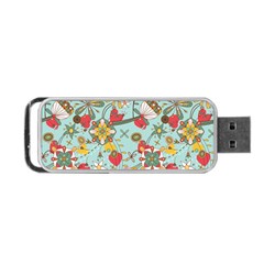 Flower Fruit Star Polka Rainbow Rose Portable Usb Flash (two Sides) by Mariart