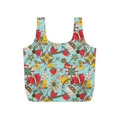 Flower Fruit Star Polka Rainbow Rose Full Print Recycle Bags (s)  by Mariart