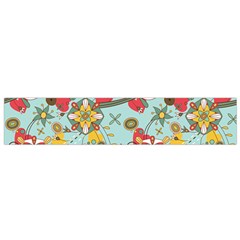 Flower Fruit Star Polka Rainbow Rose Flano Scarf (small) by Mariart