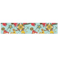 Flower Fruit Star Polka Rainbow Rose Flano Scarf (large) by Mariart