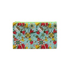 Flower Fruit Star Polka Rainbow Rose Cosmetic Bag (xs) by Mariart