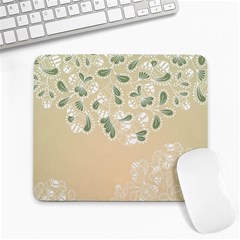 Flower Frame Green Sexy Large Mousepads by Mariart