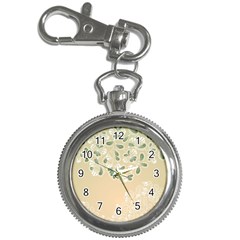 Flower Frame Green Sexy Key Chain Watches by Mariart