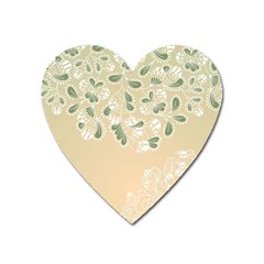 Flower Frame Green Sexy Heart Magnet