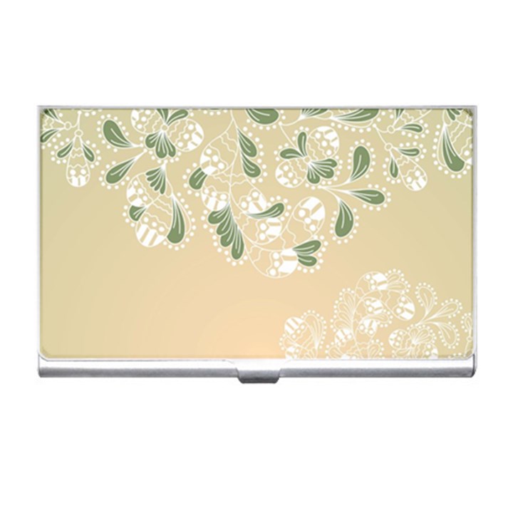 Flower Frame Green Sexy Business Card Holders