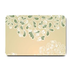 Flower Frame Green Sexy Small Doormat 