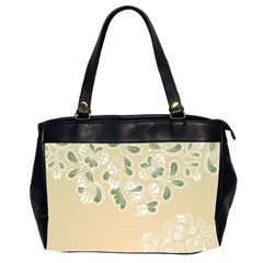 Flower Frame Green Sexy Office Handbags (2 Sides)  by Mariart