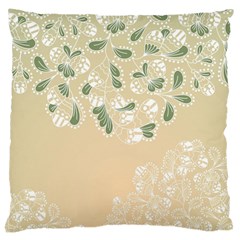 Flower Frame Green Sexy Large Cushion Case (two Sides) by Mariart