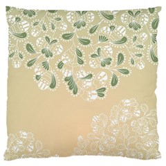 Flower Frame Green Sexy Standard Flano Cushion Case (two Sides) by Mariart