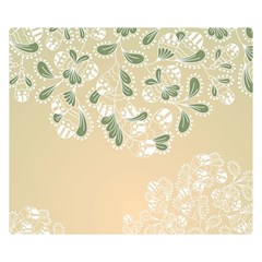 Flower Frame Green Sexy Double Sided Flano Blanket (small)  by Mariart