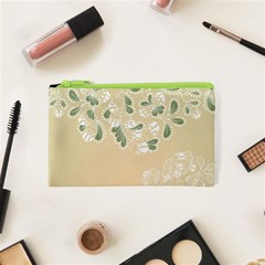 Flower Frame Green Sexy Cosmetic Bag (xs) by Mariart