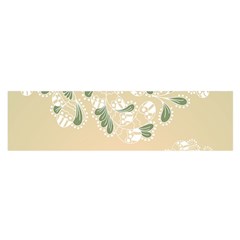 Flower Frame Green Sexy Satin Scarf (oblong) by Mariart