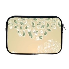 Flower Frame Green Sexy Apple Macbook Pro 17  Zipper Case by Mariart