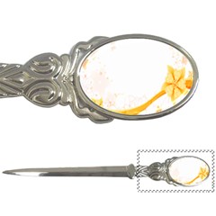 Flower Floral Yellow Sunflower Star Leaf Line Letter Openers