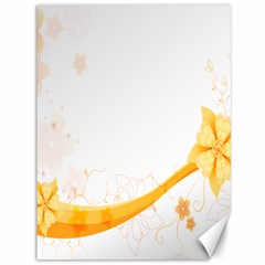 Flower Floral Yellow Sunflower Star Leaf Line Canvas 36  X 48   by Mariart