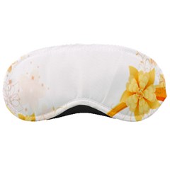 Flower Floral Yellow Sunflower Star Leaf Line Sleeping Masks