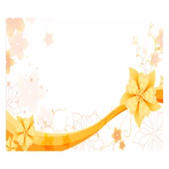 Flower Floral Yellow Sunflower Star Leaf Line Double Sided Flano Blanket (small)  by Mariart