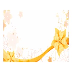 Flower Floral Yellow Sunflower Star Leaf Line Double Sided Flano Blanket (large)  by Mariart