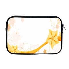 Flower Floral Yellow Sunflower Star Leaf Line Apple Macbook Pro 17  Zipper Case by Mariart