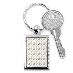 Flower Leaf Gold Key Chains (rectangle) 