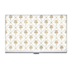 Flower Leaf Gold Business Card Holders