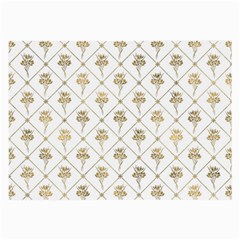 Flower Leaf Gold Large Glasses Cloth