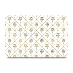 Flower Leaf Gold Plate Mats