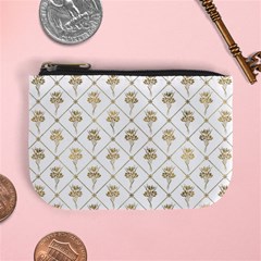 Flower Leaf Gold Mini Coin Purses