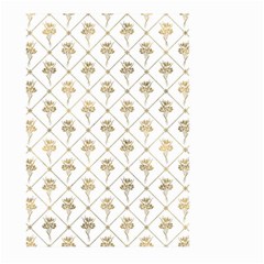 Flower Leaf Gold Large Garden Flag (two Sides) by Mariart