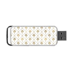 Flower Leaf Gold Portable Usb Flash (one Side)