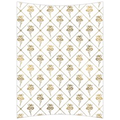 Flower Leaf Gold Back Support Cushion by Mariart