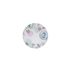 Flower Rainbow Circle Polka Leaf Sexy 1  Mini Magnets by Mariart