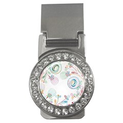 Flower Rainbow Circle Polka Leaf Sexy Money Clips (cz) 