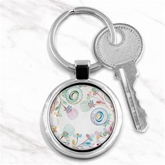 Flower Rainbow Circle Polka Leaf Sexy Key Chains (round) 