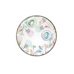 Flower Rainbow Circle Polka Leaf Sexy Hat Clip Ball Marker (4 Pack)