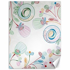 Flower Rainbow Circle Polka Leaf Sexy Canvas 18  X 24   by Mariart