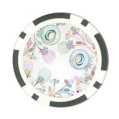 Flower Rainbow Circle Polka Leaf Sexy Poker Chip Card Guard by Mariart