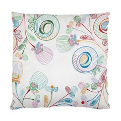 Flower Rainbow Circle Polka Leaf Sexy Standard Cushion Case (two Sides) by Mariart