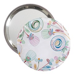 Flower Rainbow Circle Polka Leaf Sexy 3  Handbag Mirrors