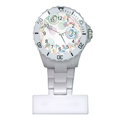 Flower Rainbow Circle Polka Leaf Sexy Plastic Nurses Watch by Mariart