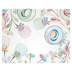 Flower Rainbow Circle Polka Leaf Sexy Double Sided Flano Blanket (medium)  by Mariart