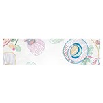 Flower Rainbow Circle Polka Leaf Sexy Satin Scarf (Oblong) Front