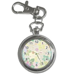 Flower Rainbow Star Floral Sexy Purple Green Yellow White Rose Key Chain Watches