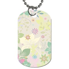 Flower Rainbow Star Floral Sexy Purple Green Yellow White Rose Dog Tag (one Side)