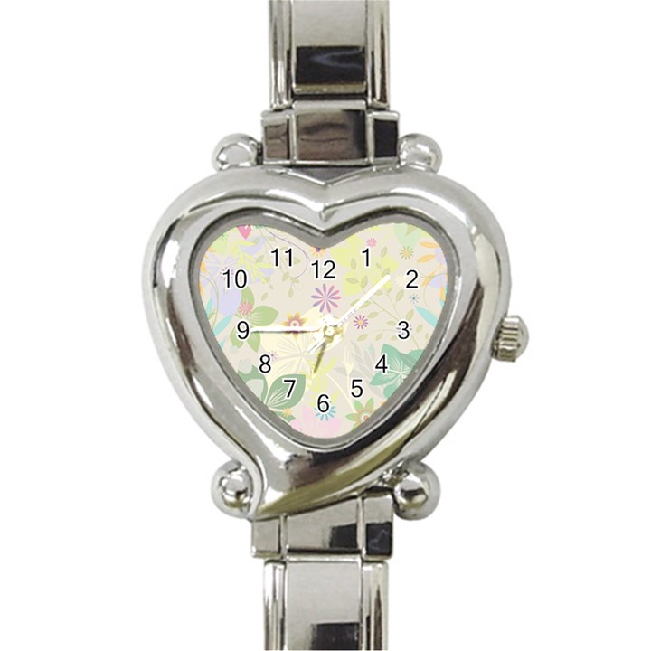 Flower Rainbow Star Floral Sexy Purple Green Yellow White Rose Heart Italian Charm Watch