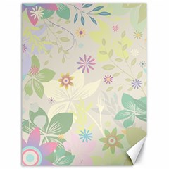 Flower Rainbow Star Floral Sexy Purple Green Yellow White Rose Canvas 18  X 24  